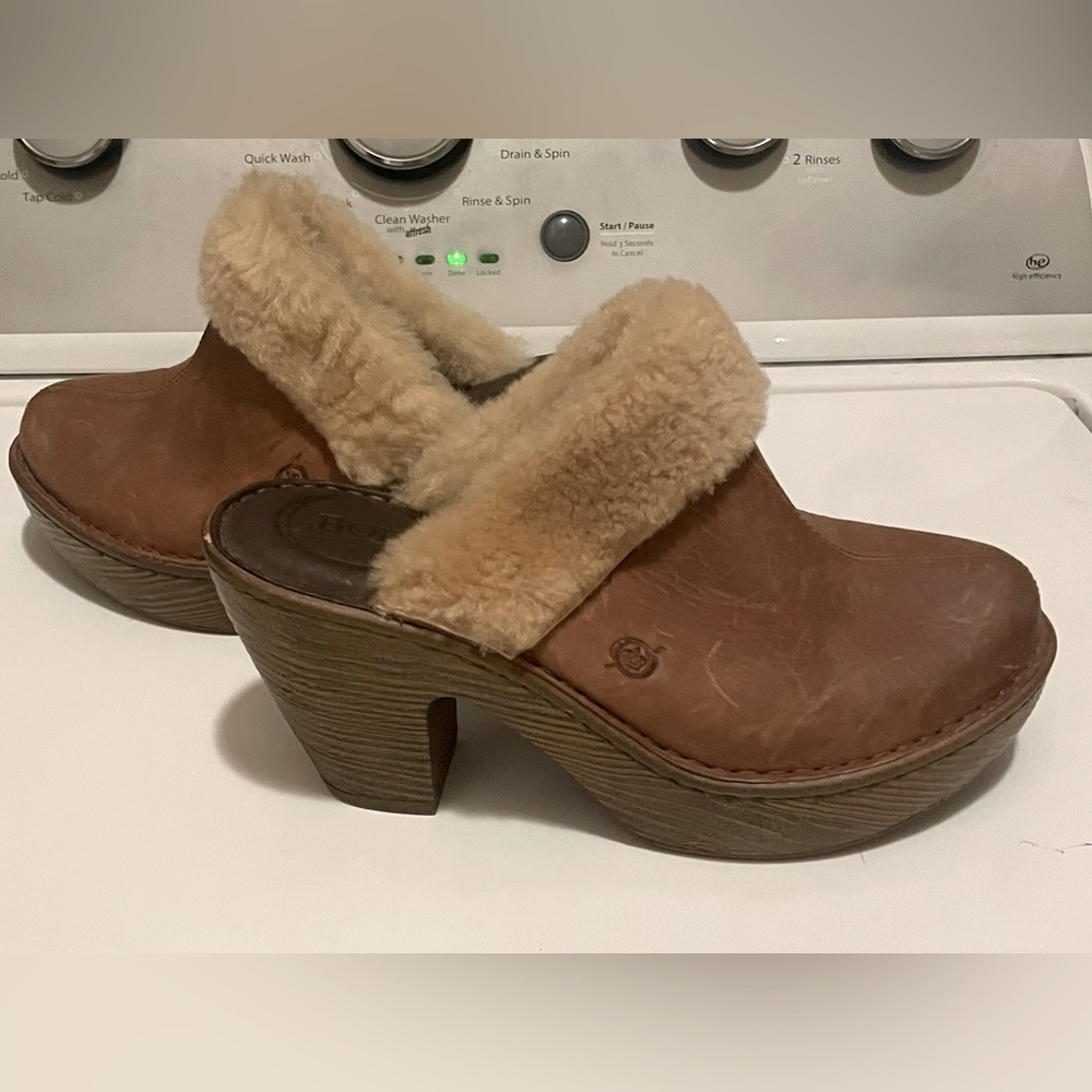 Born Leather Hope Clogs